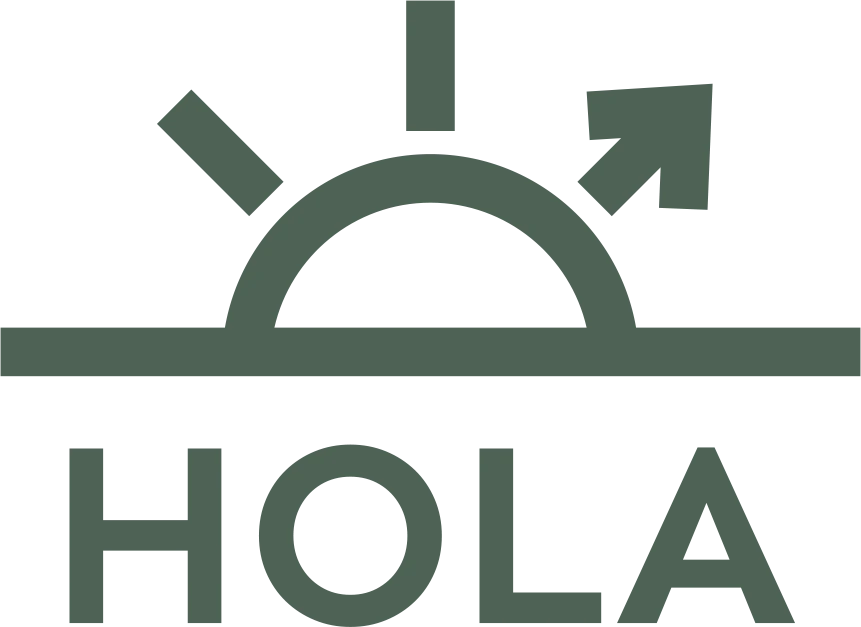 HolaKits logo featuring clean typography and playful design, representing a modern DIY craft brand.