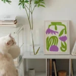 Punch Needle Wall Art Kit | Purple Flowers