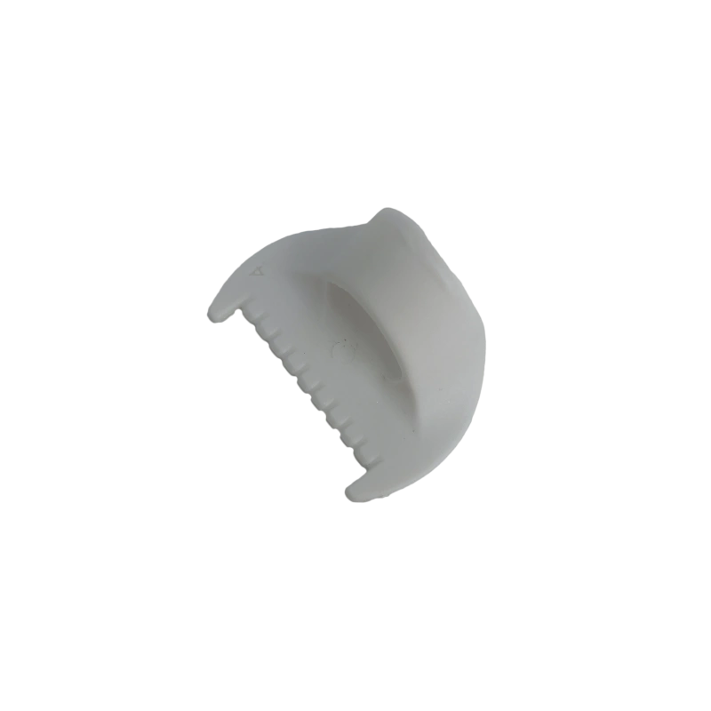 Using an edge stitch lock sewing gauge to control stitch spacing when sewing pillow edges.